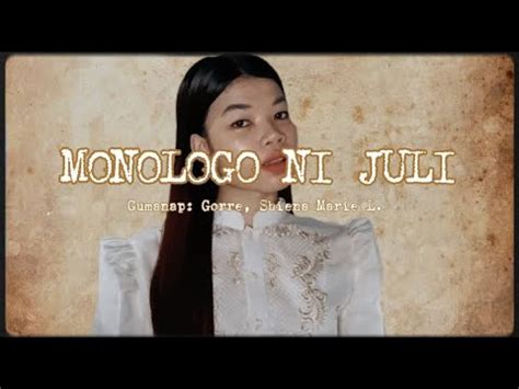 MONOLOGO NI JULI (HULI) NG EL .